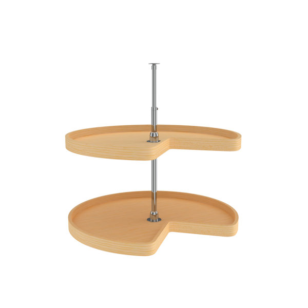 RevAShelf Wood Kidney 2 Shelf Lazy Susan Pull Out Pantry & Reviews